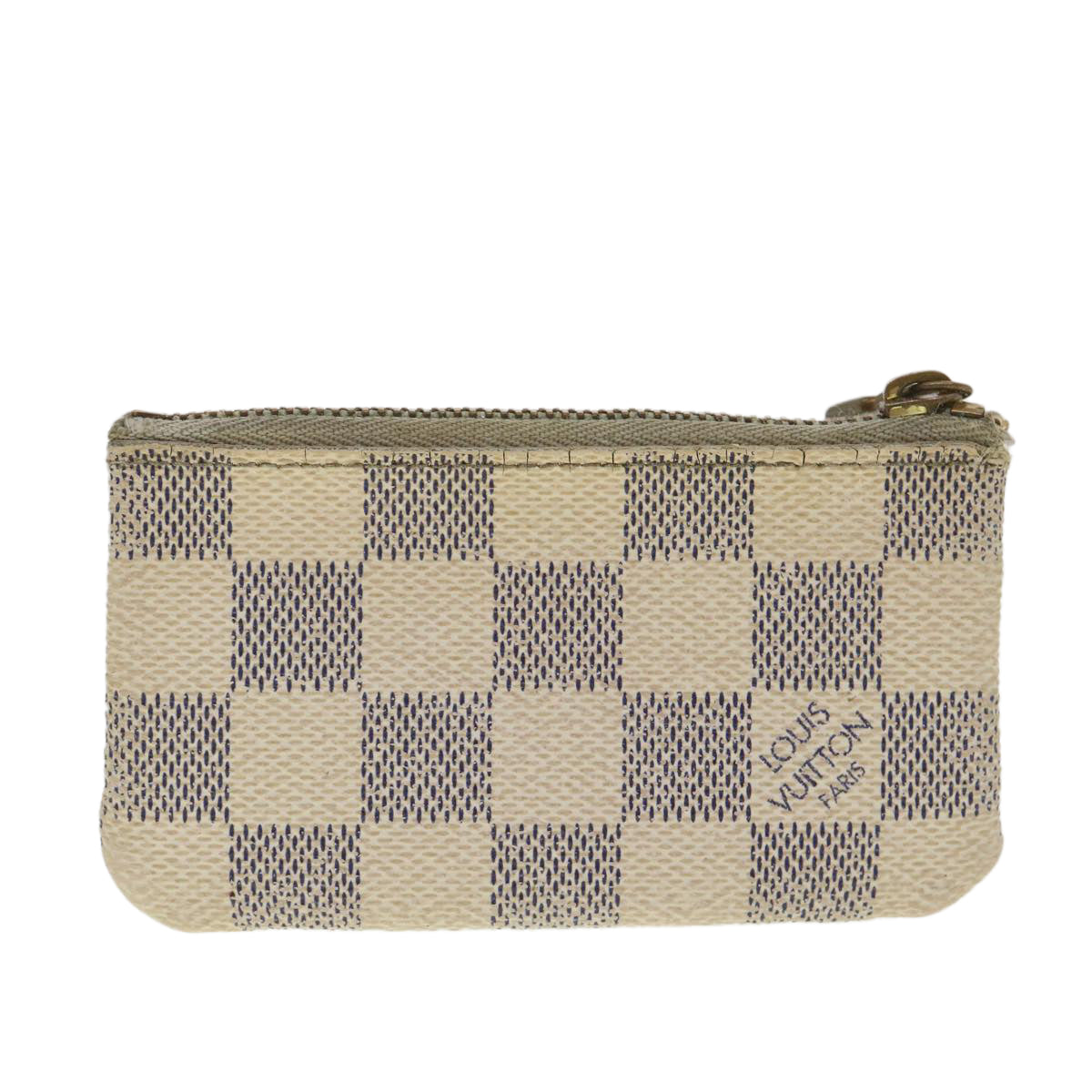LOUIS VUITTON Damier Azur Pochette Cles Coin Purse N62659 LV Auth 38411