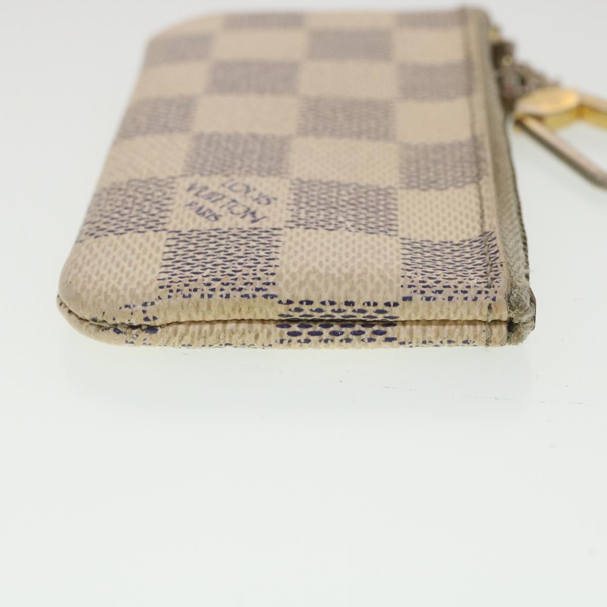 LOUIS VUITTON Damier Azur Pochette Cles Coin Purse N62659 LV Auth 38411