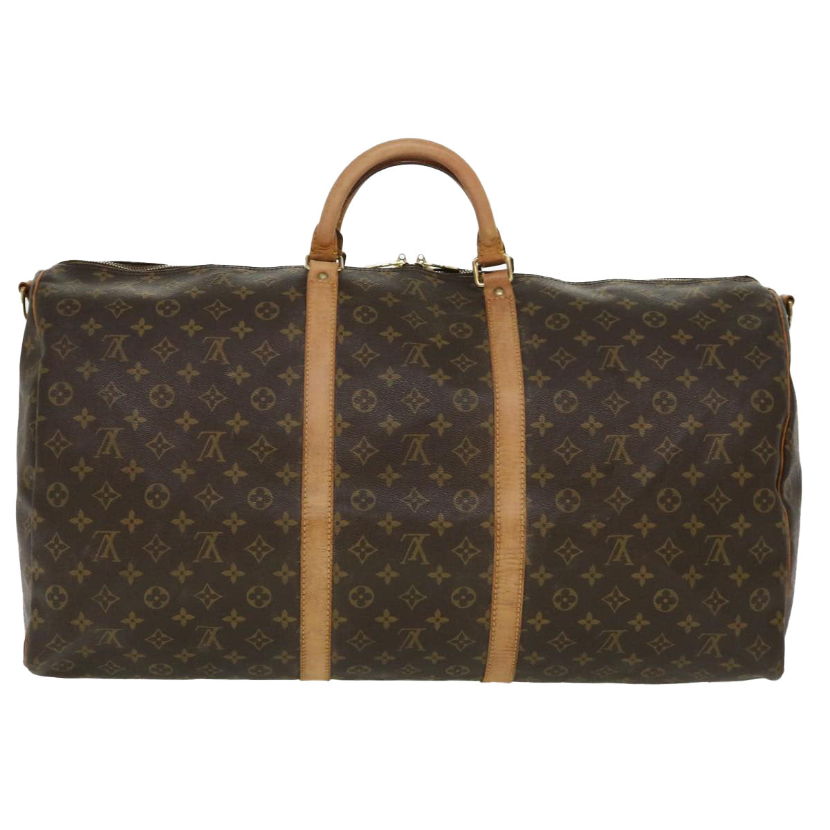 LOUIS VUITTON Monogram Keepall Bandouliere 60 Boston Bag M41412 LV 38416