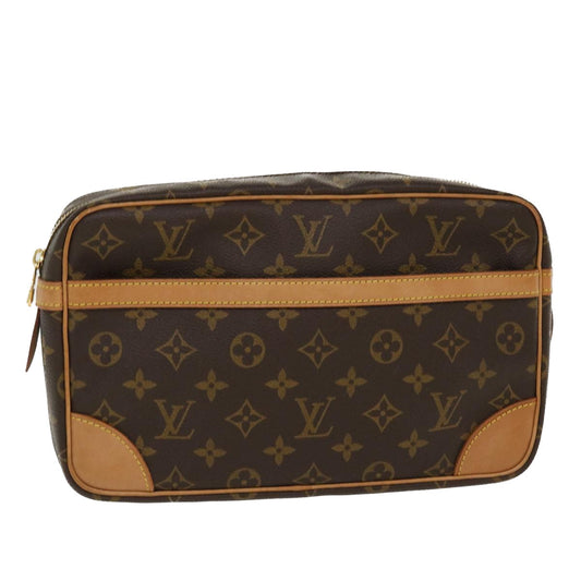 LOUIS VUITTON Monogram Compiegne 28 Clutch Bag M51845 LV 38544