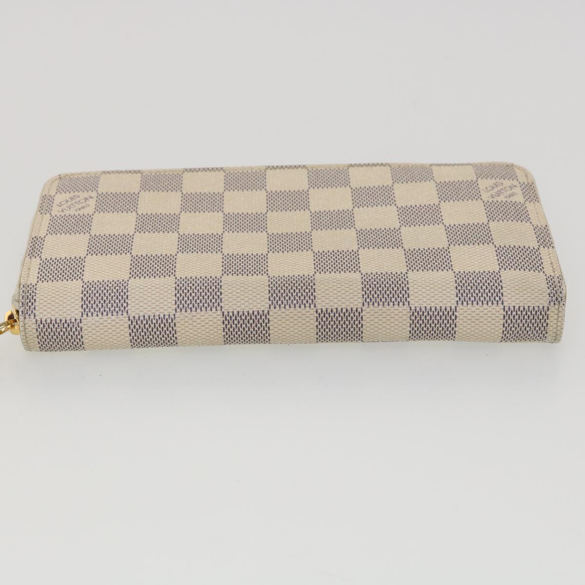 LOUIS VUITTON Damier Azur Zippy Wallet Long Wallet N60019 LV Auth 38554