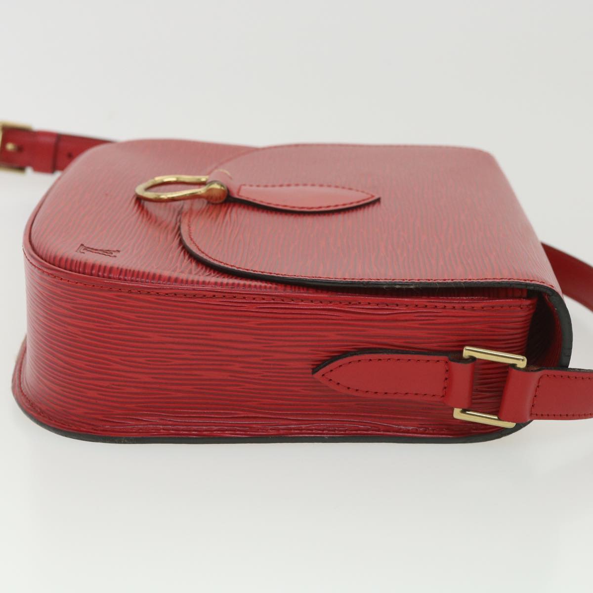 LOUIS VUITTON Epi Saint Cloud GM Shoulder Bag Red LV Auth