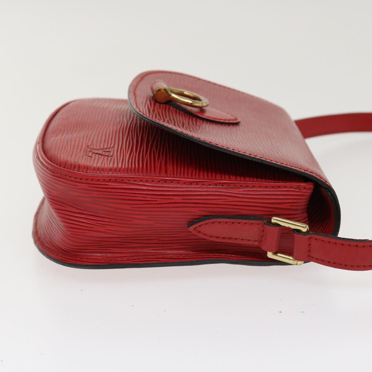 LOUIS VUITTON Epi Saint Cloud PM Shoulder Bag Red LV Auth