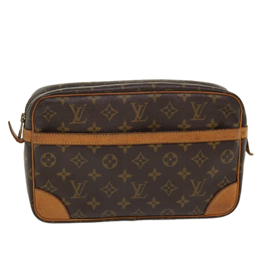 LOUIS VUITTON Monogram Compiegne 28 Clutch Bag M51845 LV 38598