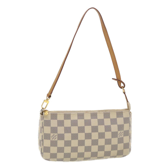 LOUIS VUITTON Damier Azur Pochette Accessoires Pouch N51986 LV 38755