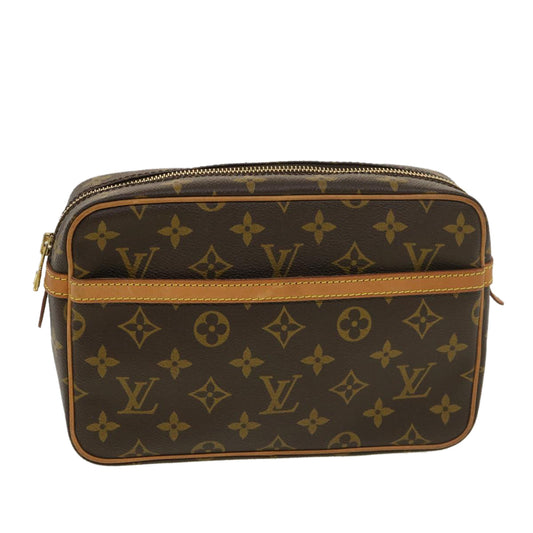 LOUIS VUITTON Monogram Compiegne 23 Clutch Bag M51847 LV 38934