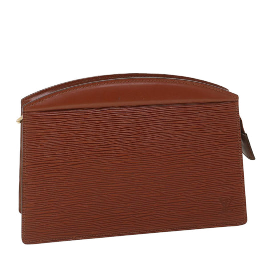 LOUIS VUITTON Epi Trousse Crete Pouch Brown M48403 LV 38950