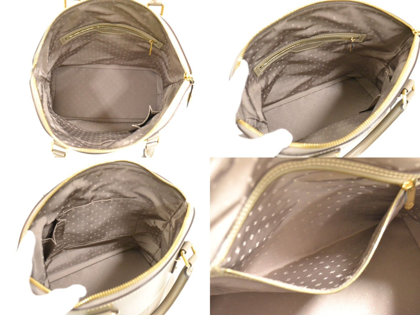 Louis Vuitton Beige Leather Lockit handbag bag