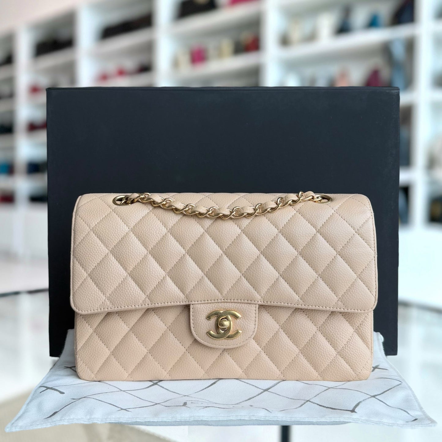 Chanel Classic Flap Medium Shoulder Bag - EworeBags