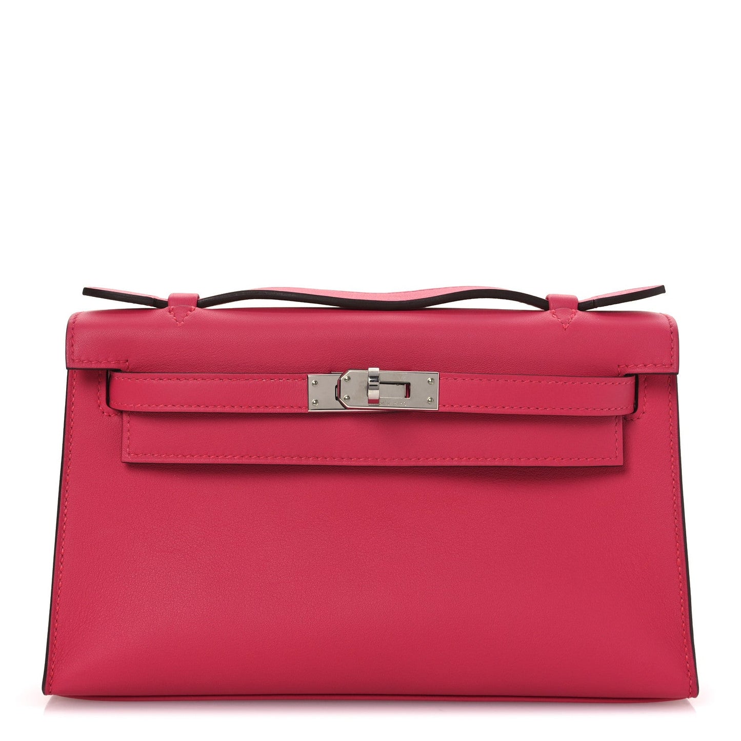 Hermes Swift Kelly Pochette Clutch Rose Extreme