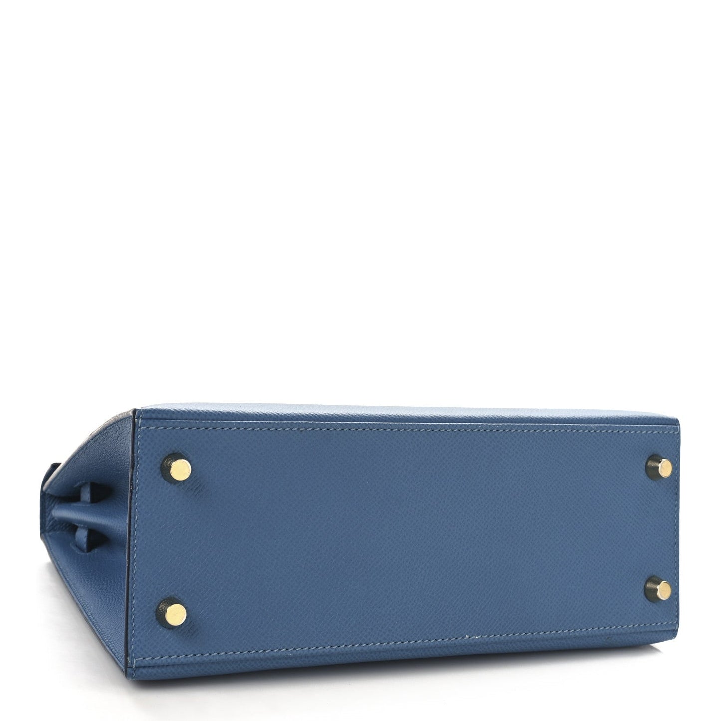 Hermes Epsom Kelly Sellier 25 Bleu Azur