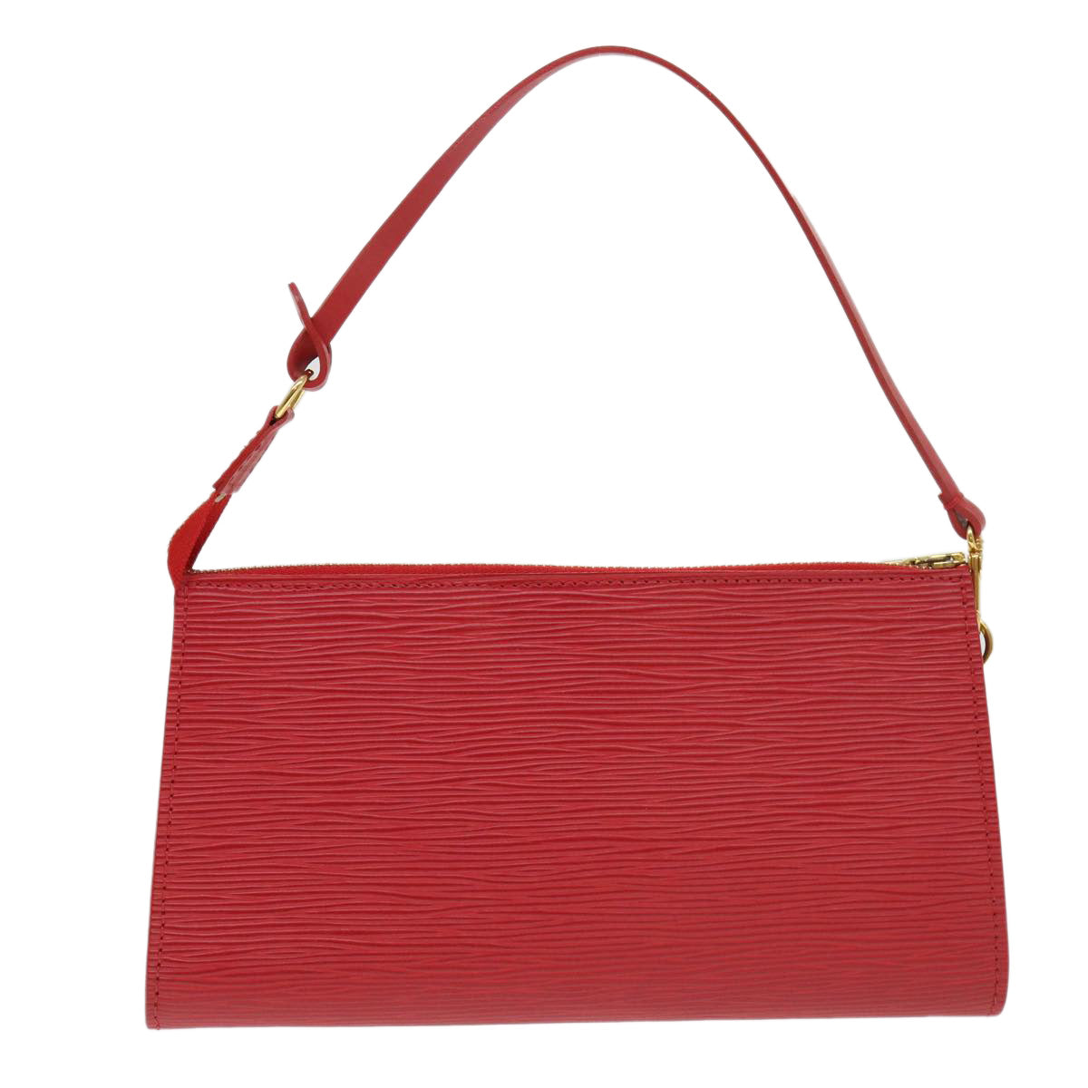 LOUIS VUITTON Epi Pochette Accessoires Pouch Red M52947 LV 39007