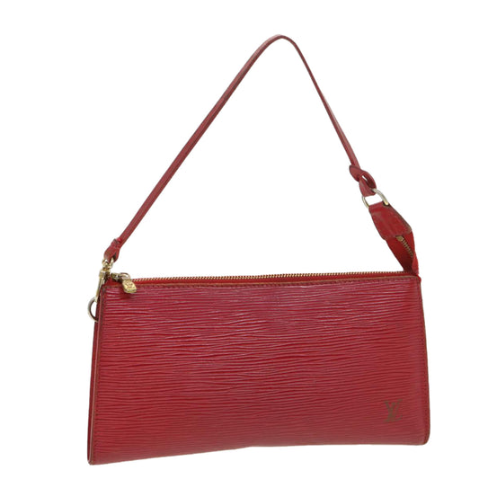 LOUIS VUITTON Epi Pochette Accessoires Accessory Pouch Red M52987 LV 39045