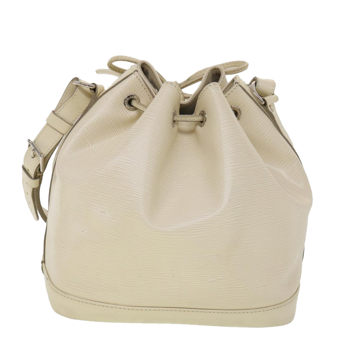 LOUIS VUITTON Epi Petit Noe Shoulder Bag White Yvoire M4084J LV  39066