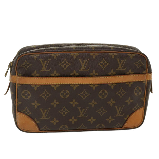 LOUIS VUITTON Monogram Compiegne 28 Clutch Bag M51845 LV 39071