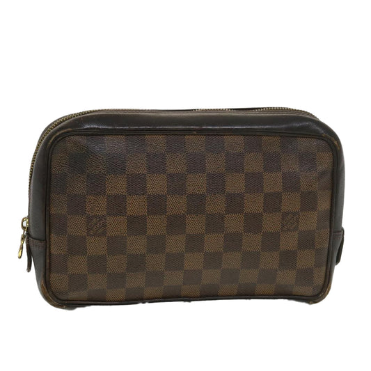 LOUIS VUITTON Damier Ebene Trousse Toilette Clutch Bag N47623 LV 39121