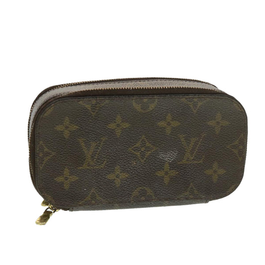 LOUIS VUITTON Monogram Trousse Brush PM Cosmetic Pouch M47510 LV 39155