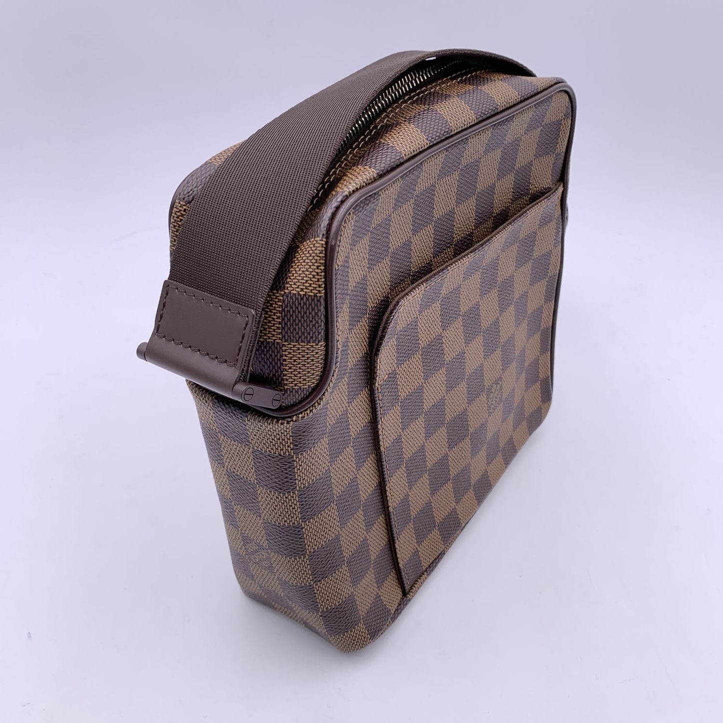 LOUIS VUITTON Damier Ebene Canvas Olav Pm Messenger Bag N41442
