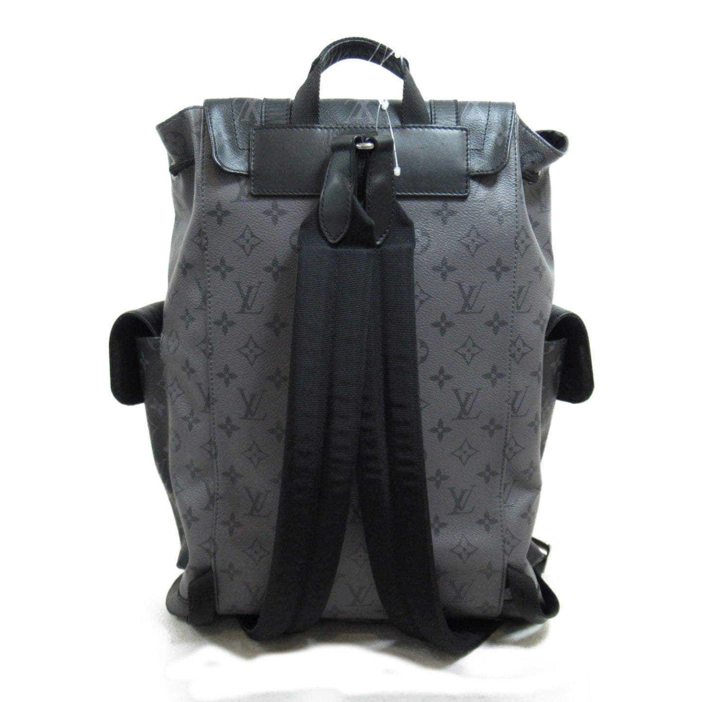 Louis Vuitton Christophers PM Backpack Bag PVC Coated Canvas Monogram Eclipse Reverse  Grey M45419