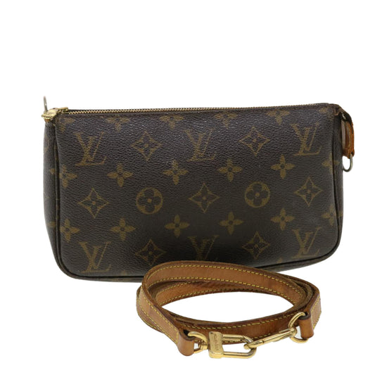 LOUIS VUITTON Monogram Pochette Accessoires Pouch M51980 LV 39546
