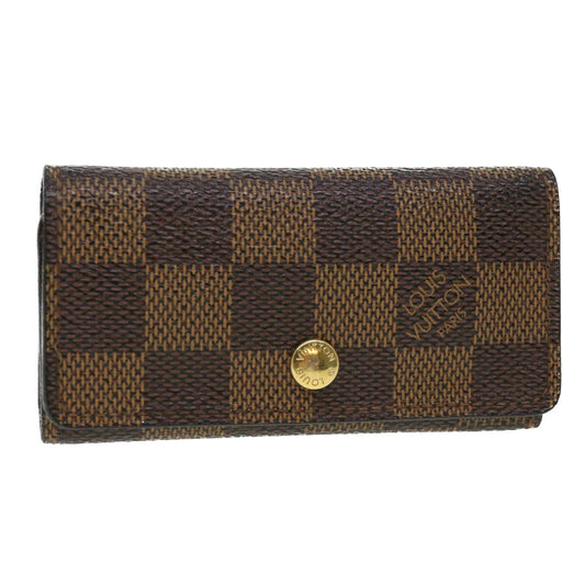 LOUIS VUITTON Damier Ebene Multicles 4 Key Case N62631 LV 39594