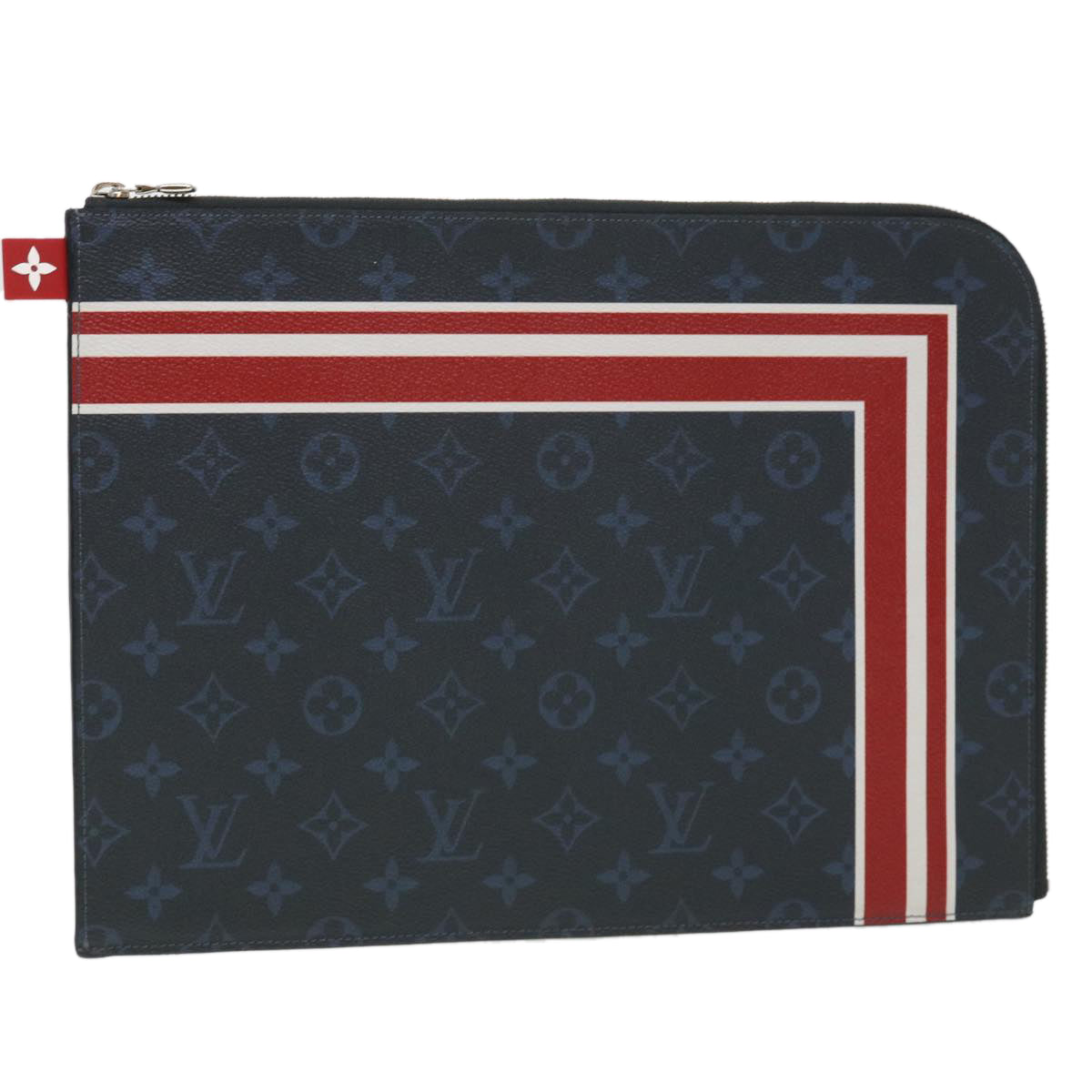LOUIS VUITTON Monogram Cobalt Pochette Jules GM Clutch Bag M61679 LV 39631A