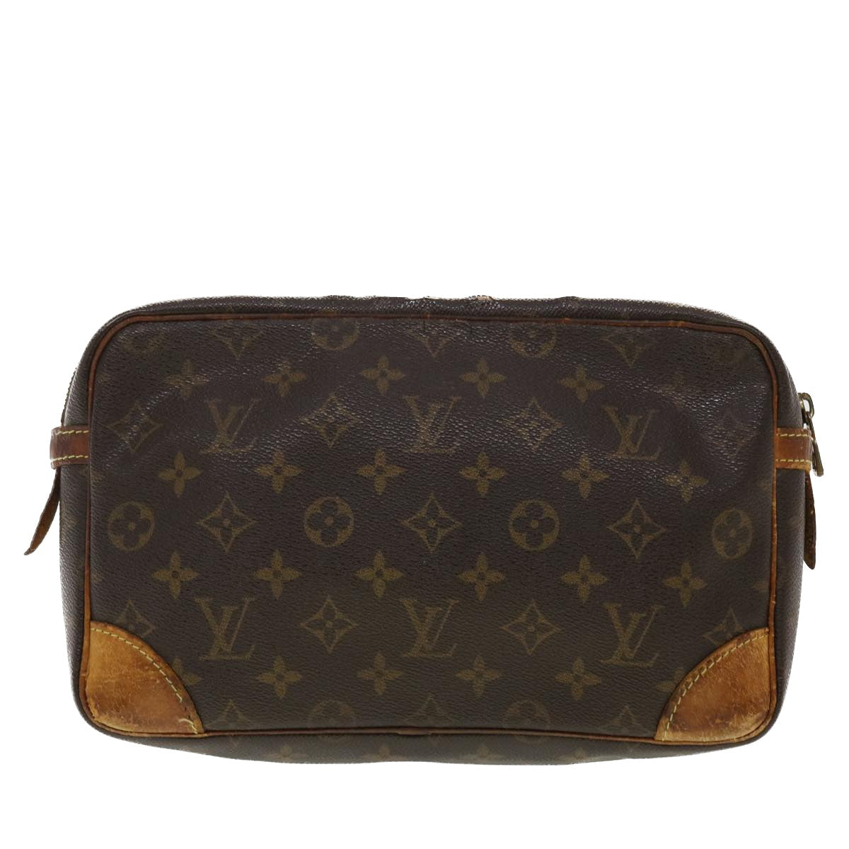 LOUIS VUITTON Monogram Compiegne 28 Clutch Bag M51845 LV 39659