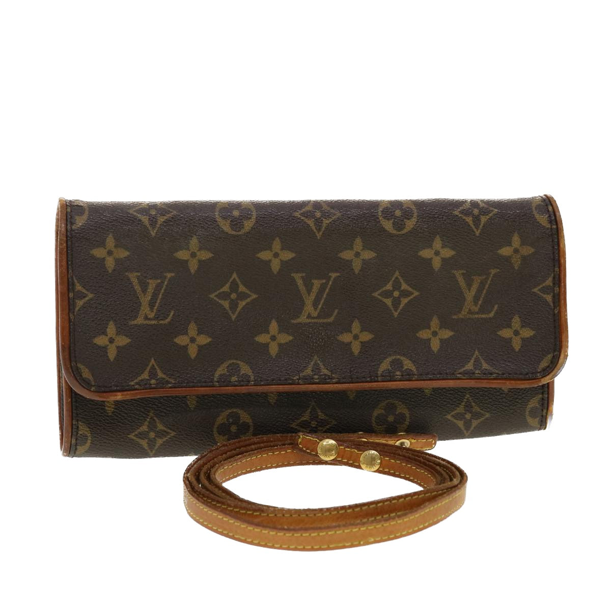 LOUIS VUITTON Monogram Pochette Twin GM Shoulder Bag M51852 LV 39741