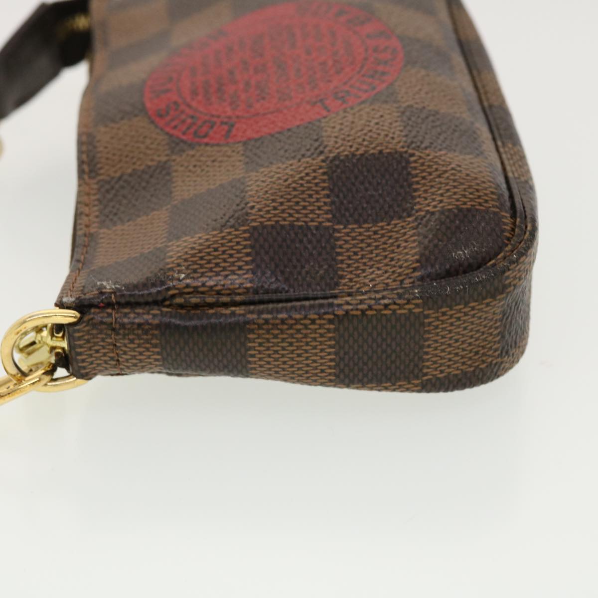 LOUIS VUITTON Damier Ebene T&B Mini Pochette Accessoires Pouch N58011 39918