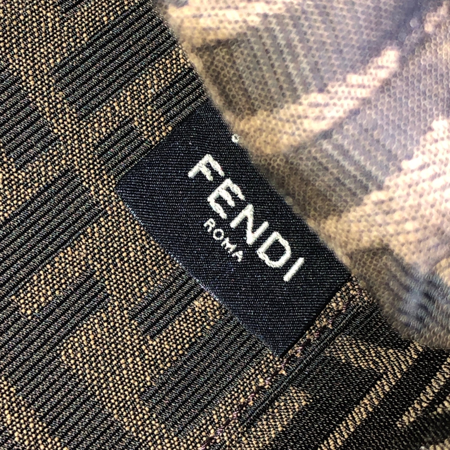 Fendi First Smooth Calfskin Clutch Crossbody Bag Black