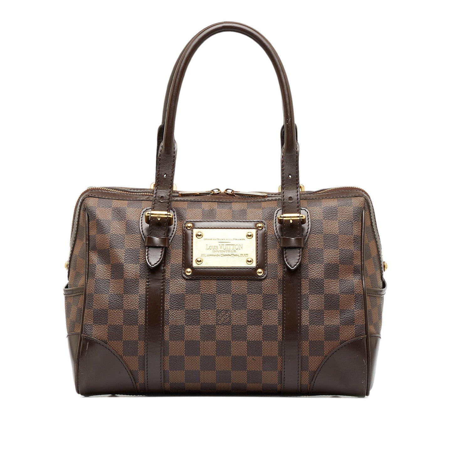 LOUIS VUITTON Damier Ebene Berkeley Handbag
