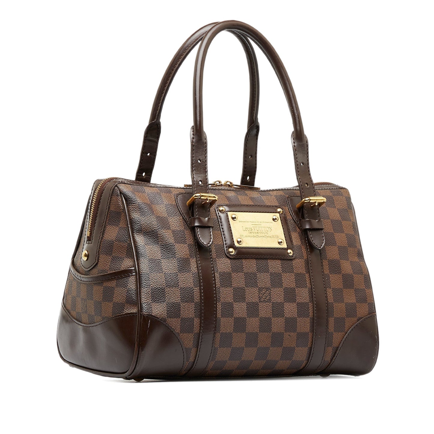 LOUIS VUITTON Damier Ebene Berkeley Handbag