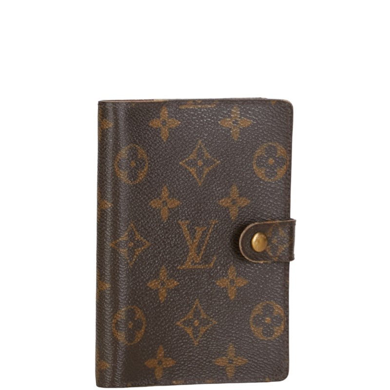 Louis Vuitton Monogram nda PM 6 Handbook Cover R20005 Brown PVC Leather Louis Vuitton