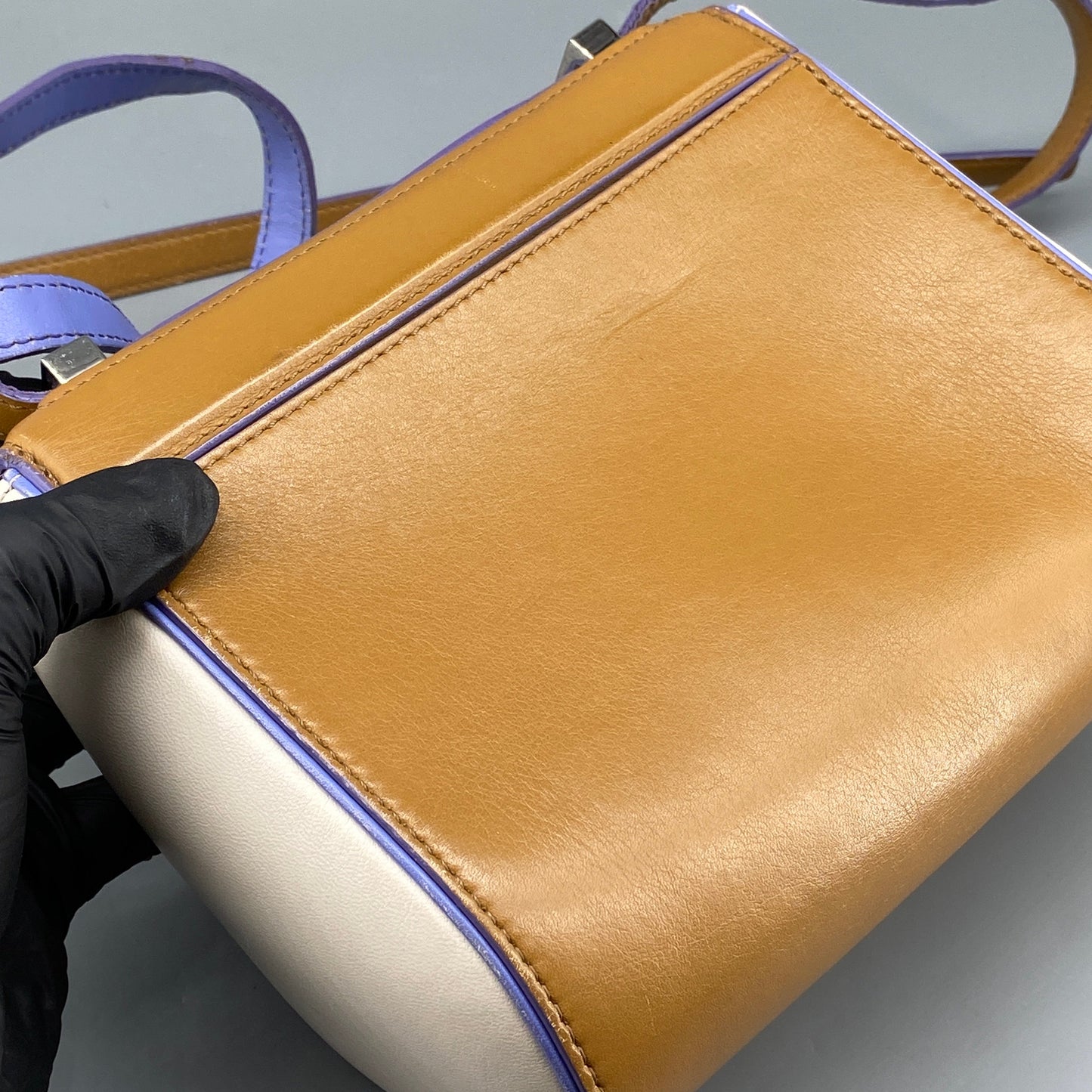 Givenchy Pandora Pure Crossbody Bag Caramel Purple White
