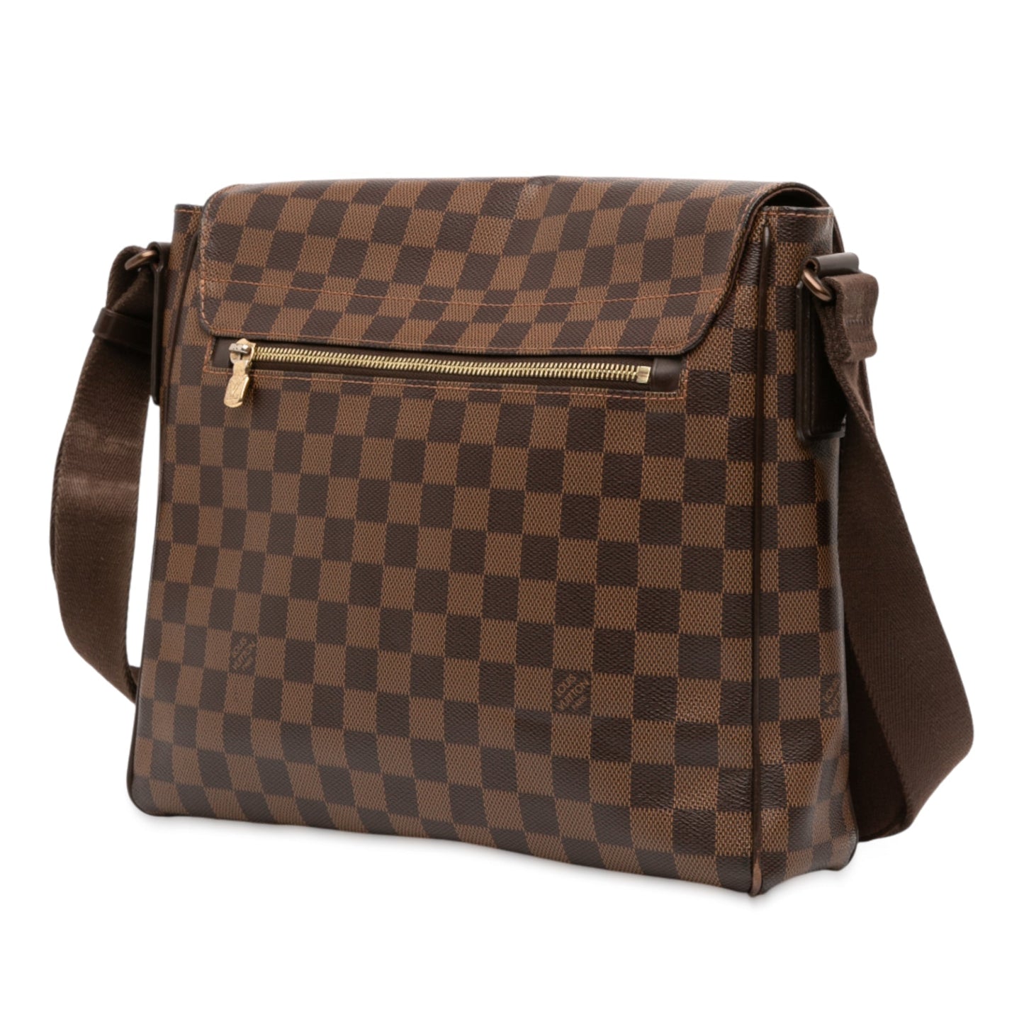 Brown Louis Vuitton Damier Ebene District MM Crossbody Bag