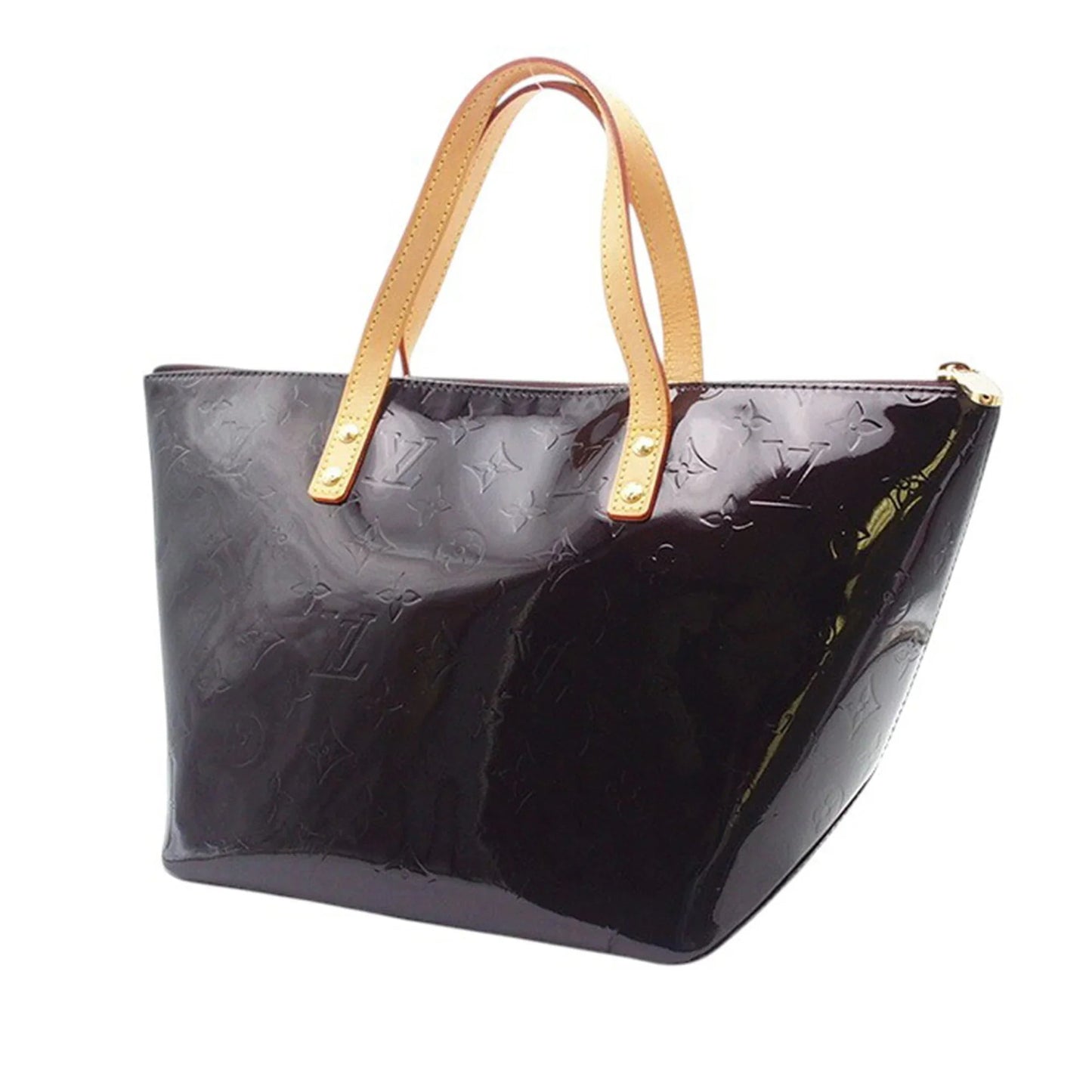 Purple Louis Vuitton Monogram Vernis Bellevue PM Handbag