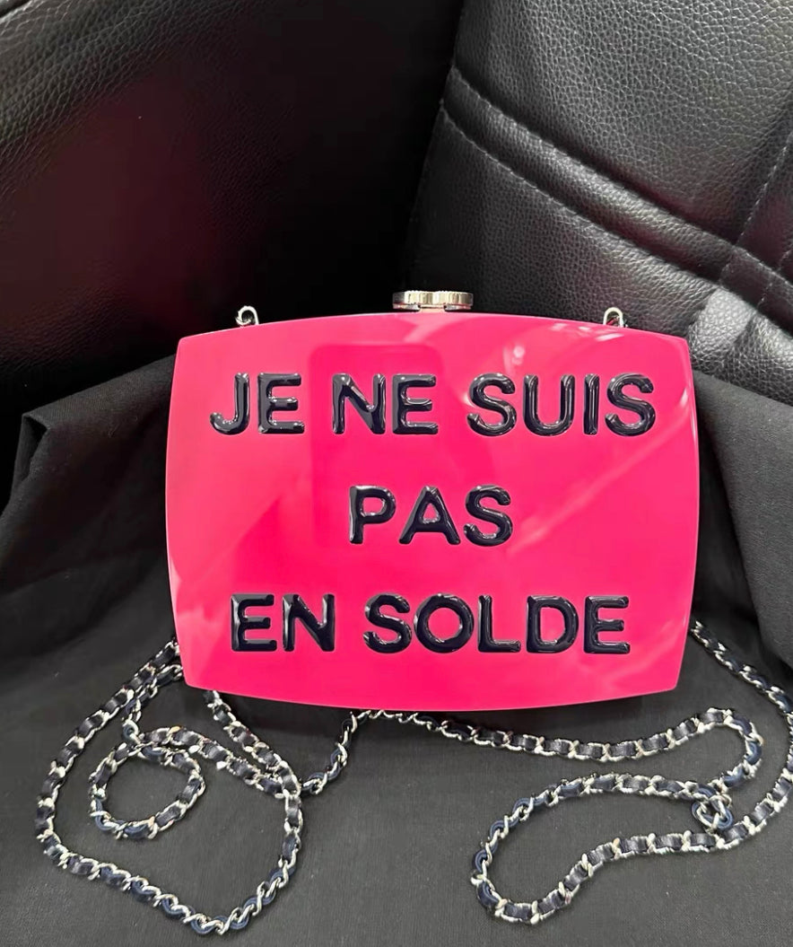 Chanel SS 2015 je ne suis pas en  e Minaudiere Clutch