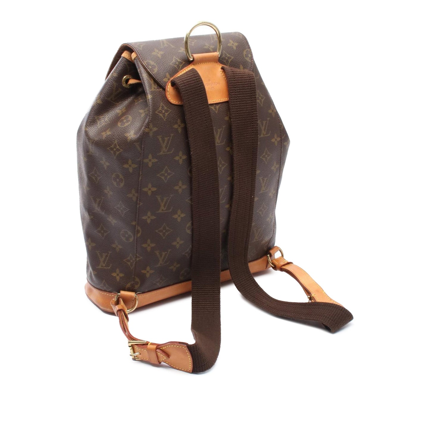 Brown Louis Vuitton Monogram Montsouris GM Backpack