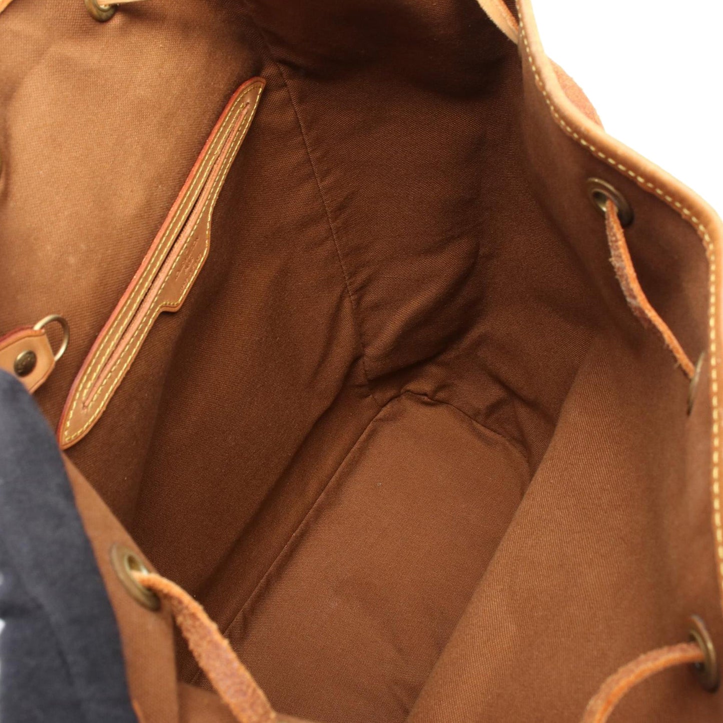 Brown Louis Vuitton Monogram Montsouris GM Backpack