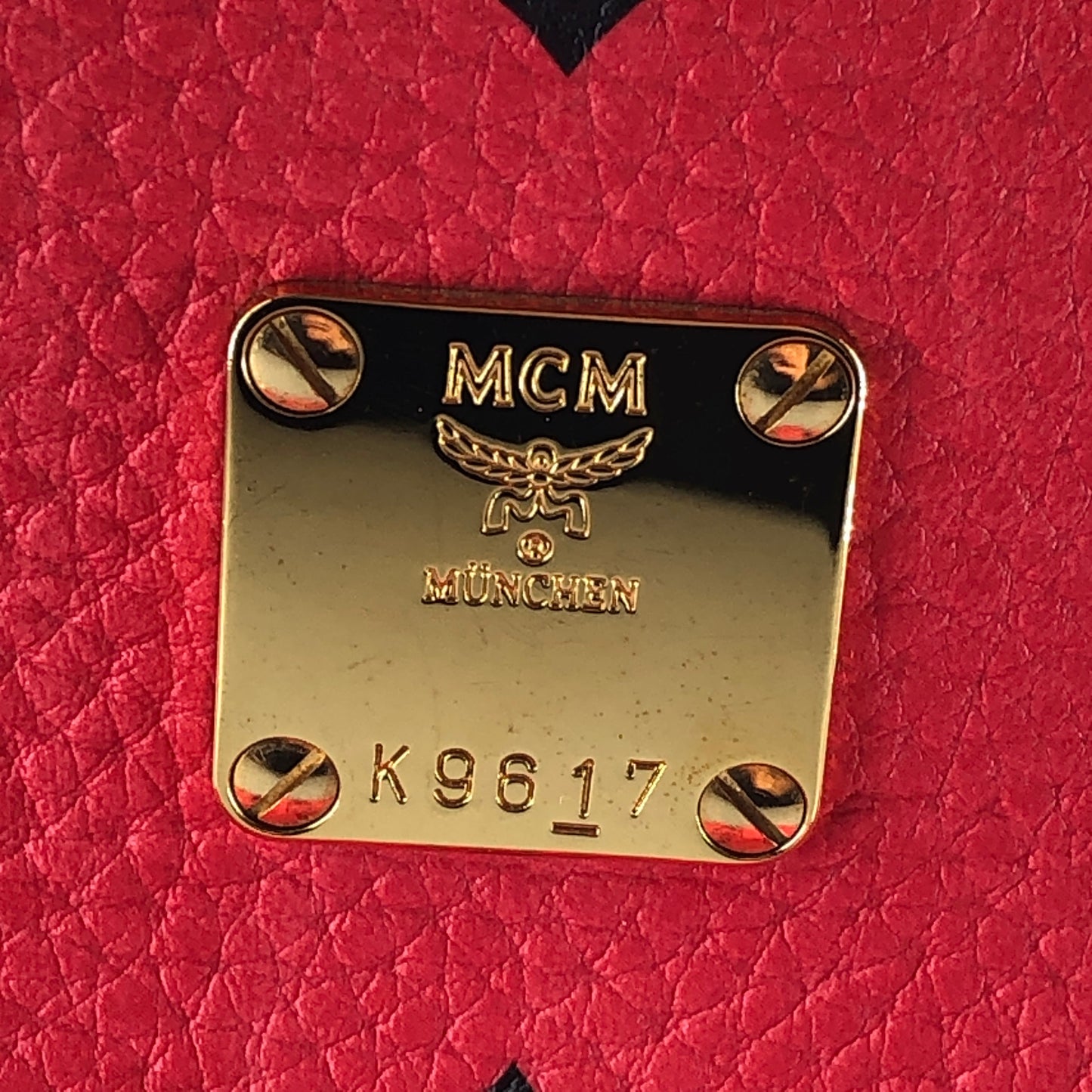 MCM Visetos Coated Canvas Small Backpack Hot Pink