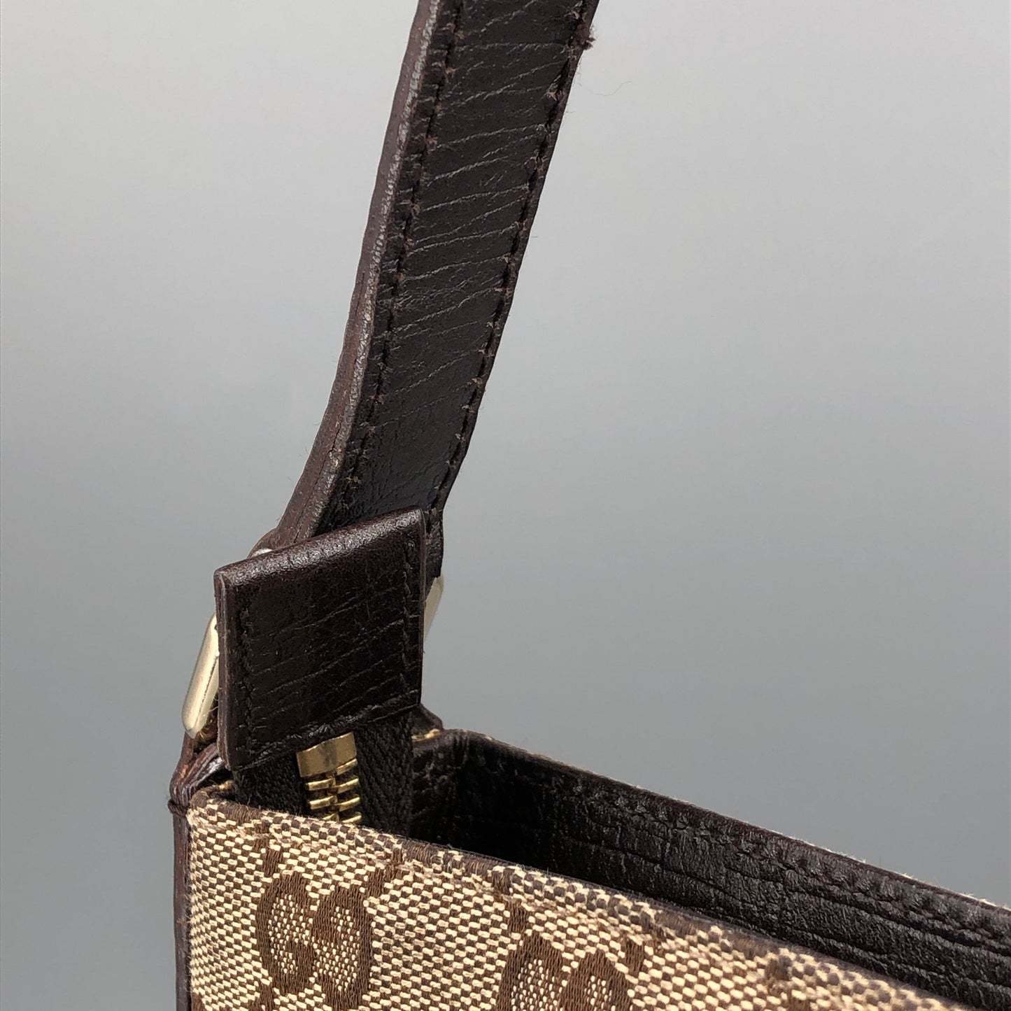 Gucci GG Canvas Crossbody Bag Brown/Beige