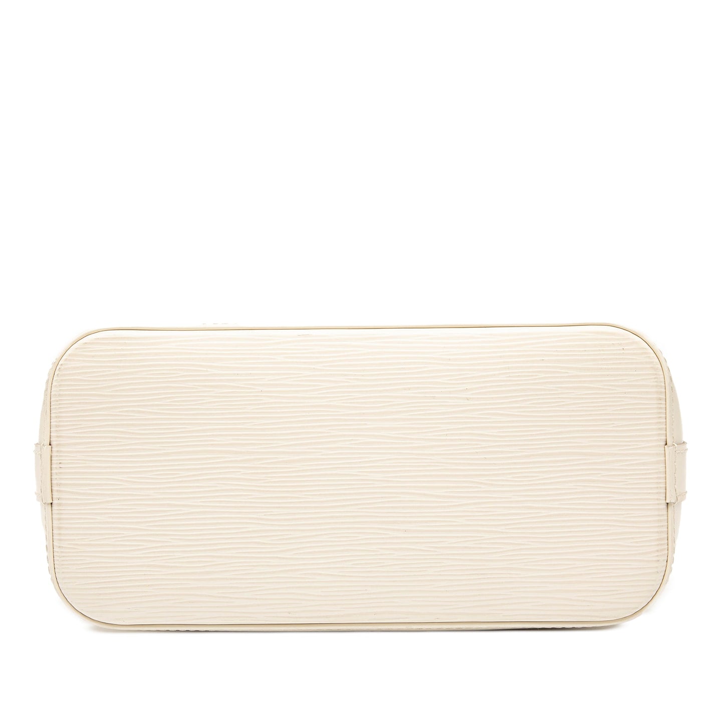 White Louis Vuitton Epi Lockit Vertical Handbag