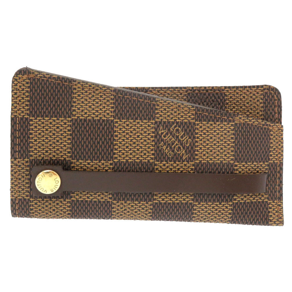LOUIS VUITTON Key case Key holder  N62661 Damier canvas Brown Damier Ebene ClochettePM Women(Unisex)