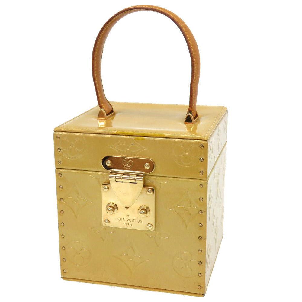 LOUIS VUITTON Handbag Monogram Vernis Lime yellow Vernis Bleecker Women