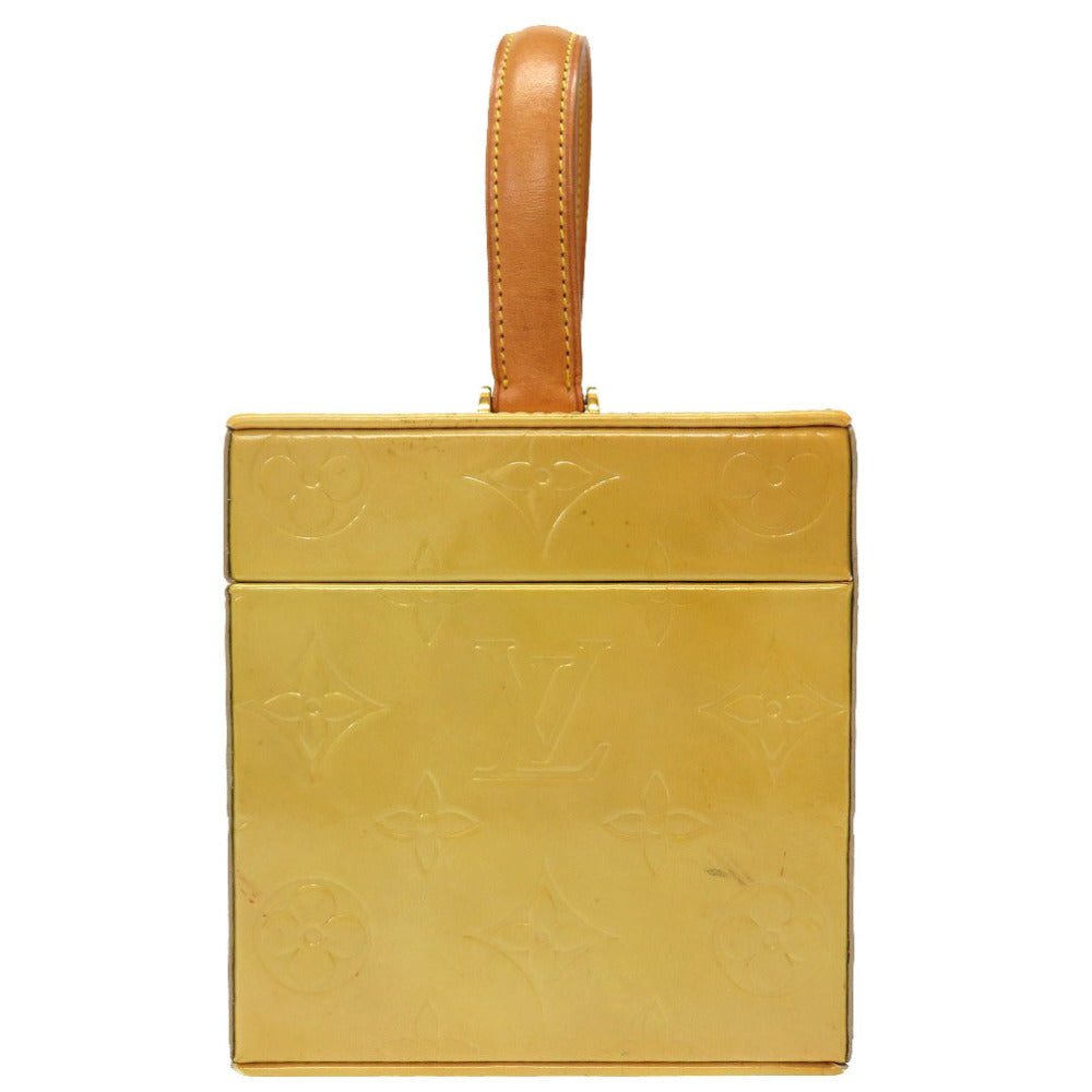 LOUIS VUITTON Handbag Monogram Vernis Lime yellow Vernis Bleecker Women