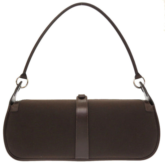 HERMES Shoulder Bag Towar Officier Brown rugby Women Used