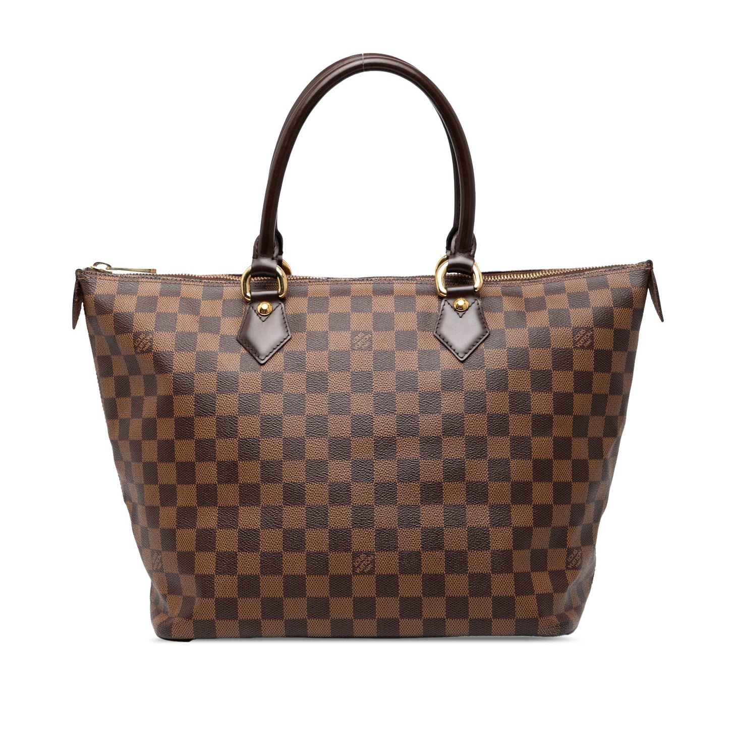 Brown Louis Vuitton Damier Ebene Saleya MM Tote Bag