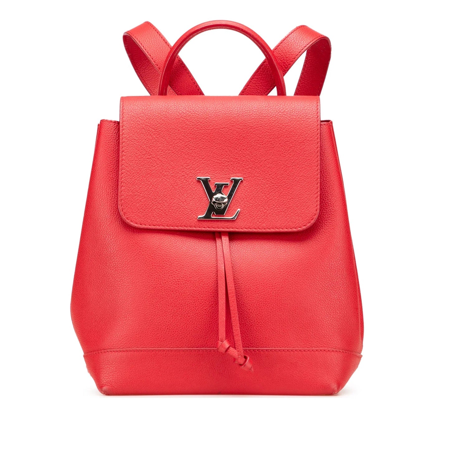 Red Louis Vuitton Taurillon Lockme Backpack