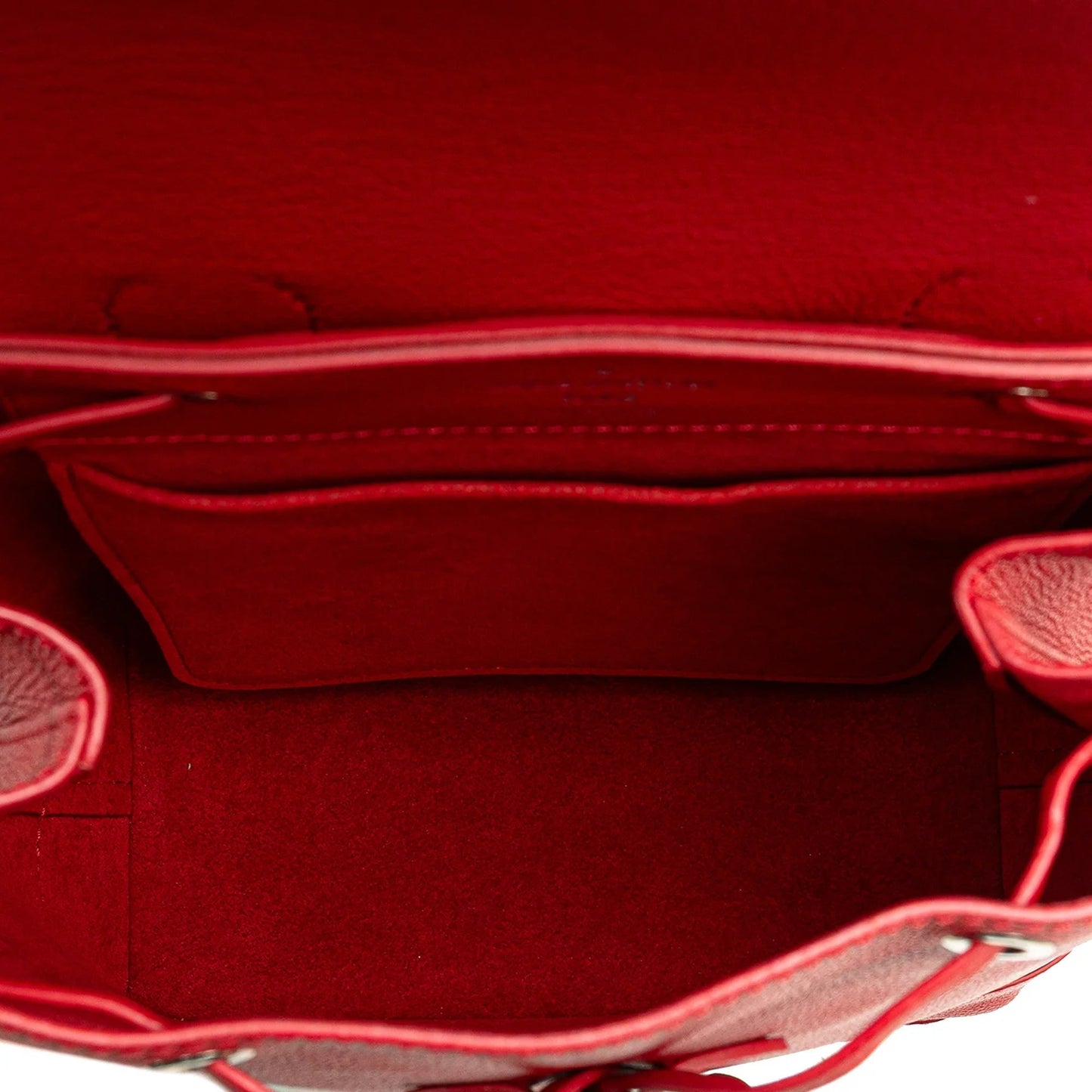 Red Louis Vuitton Taurillon Lockme Backpack