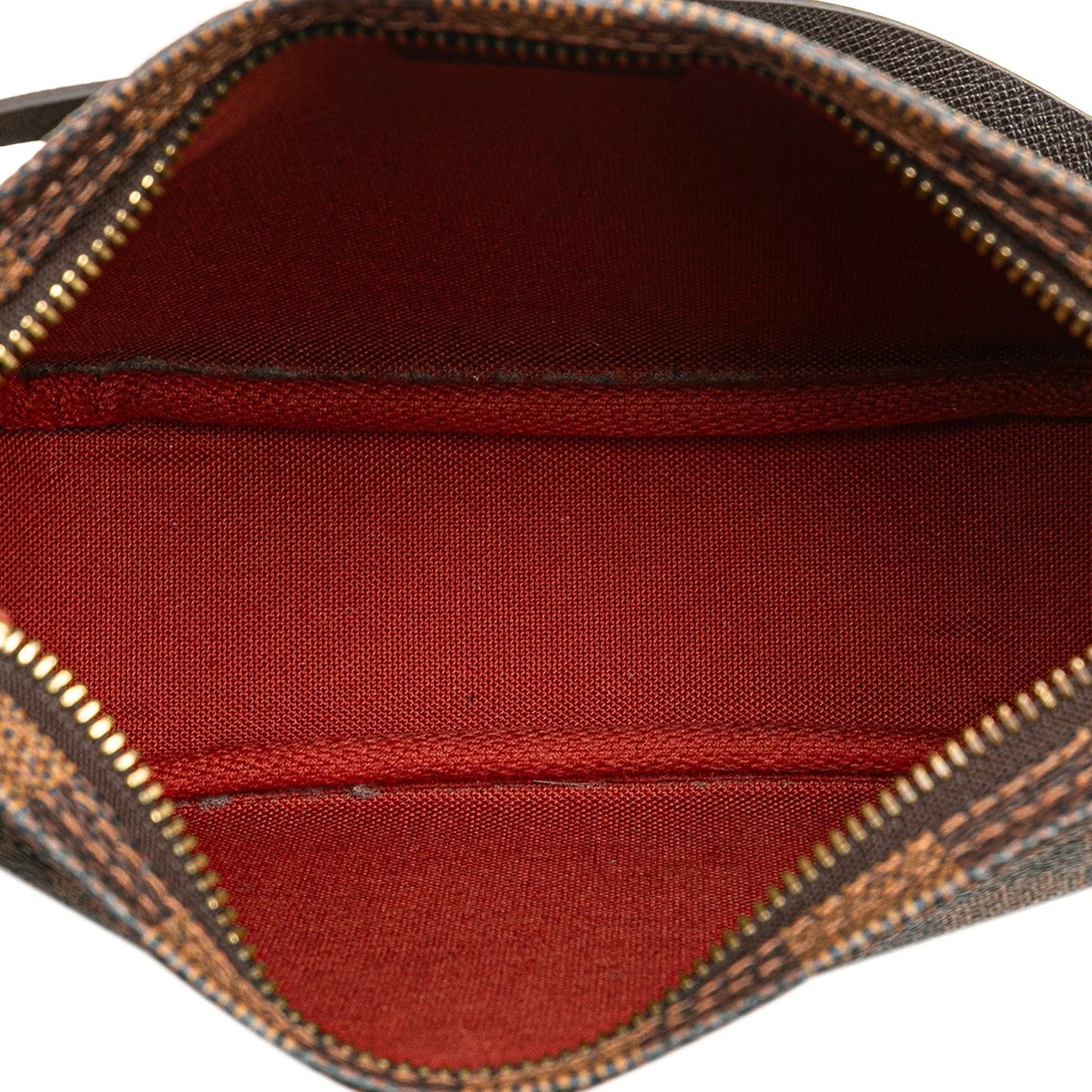 Brown Louis Vuitton Damier Ebene Trousse Pochette Handbag
